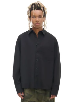 Czarna koszula z haftem