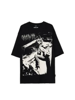 Czarna koszulka Chainsaw Man