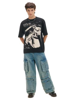 Czarna koszulka Chainsaw Man