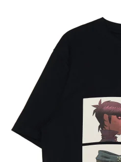 Czarna koszulka Gorillaz