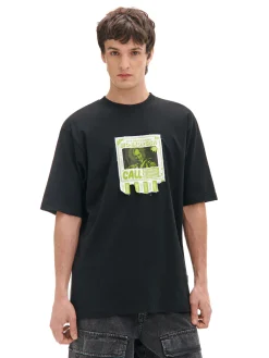 Czarna koszulka z aplikacją Beetlejuice UNISEX