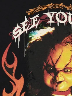 Czarna koszulka z Laleczką Chucky