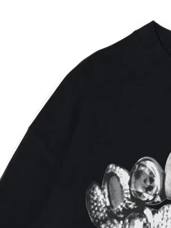 Czarna koszulka z nadrukiem Pusha T.