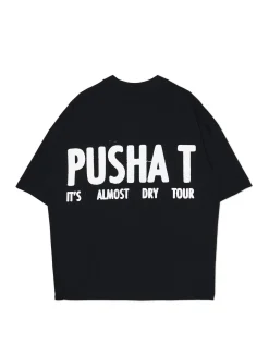 Czarna koszulka z nadrukiem Pusha T.