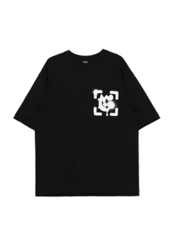 Czarna koszulka z nadrukiem po obu stronach