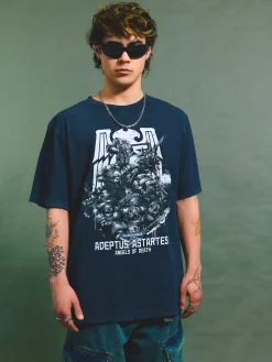 Czarna koszulka z nadrukiem Warhammer