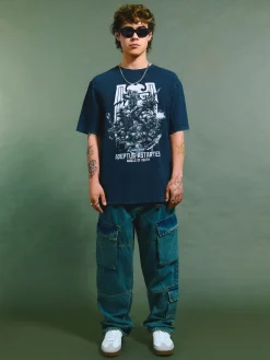 Czarna koszulka z nadrukiem Warhammer