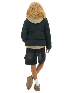 Czarna kurtka puffer