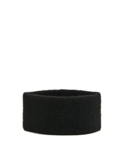 Czarna ocieplana opaska na głowę