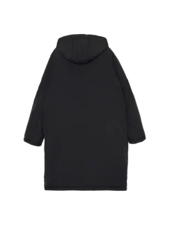 Czarna parka z kapturem