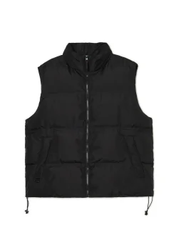 Czarna pikowana kamizelka z regulacją