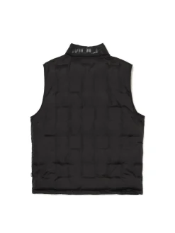 Czarna pikowana kamizelka ze stójką