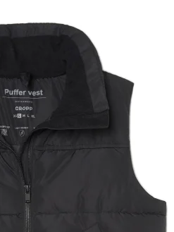 Czarna pikowana kamizelka