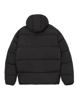 Czarna pikowana kurtka puffer