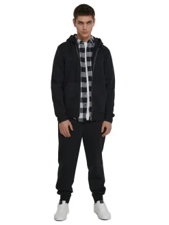 Czarna rozpinana bluza