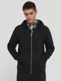 Czarna rozpinana bluza