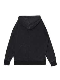 Czarna rozpinana bluza z kapturem