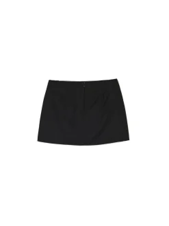 Czarna spódnica mini z wiskozą