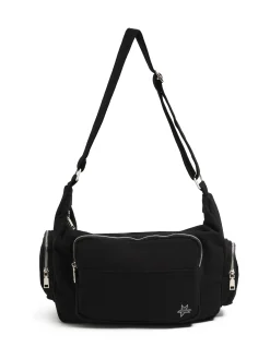 Czarna torebka z kieszonkami