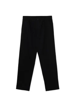 Czarne bawełniane spodnie loose