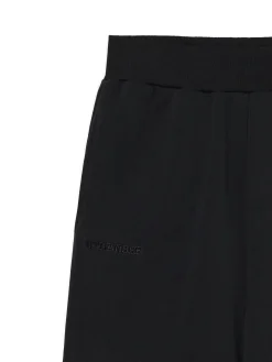 Czarne dresowe joggery z nadrukiem