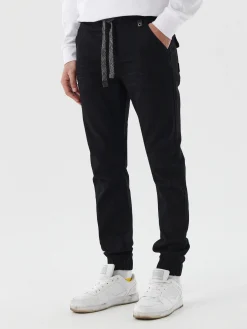 Czarne jeansowe joggery