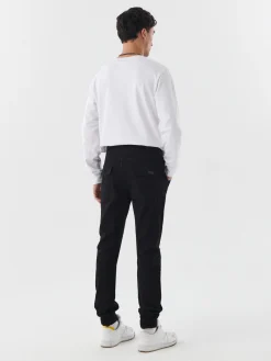 Czarne jeansowe joggery