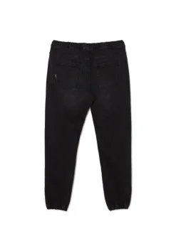 Czarne jeansowe joggery