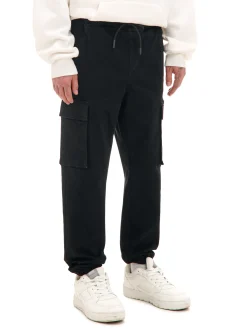 Czarne jeansowe joggery