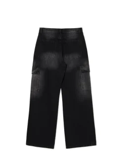 Czarne jeansy baggy PETITE