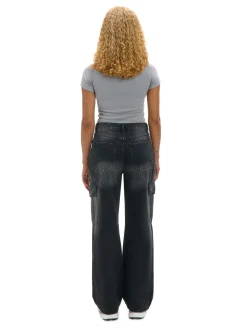 Czarne jeansy baggy PETITE