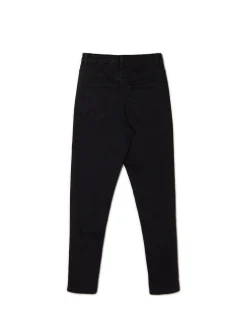 Czarne jeansy mom slim