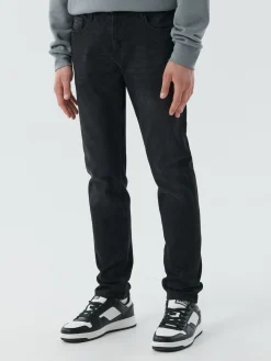 Czarne jeansy męskie slim