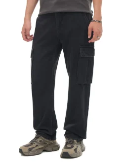 Czarne jeansy relaxed