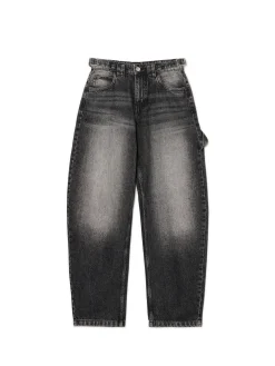 Czarne jeansy skater