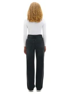 Czarne jeansy straight PETITE