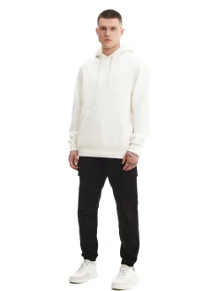 Czarne joggery basic z kieszeniami cargo