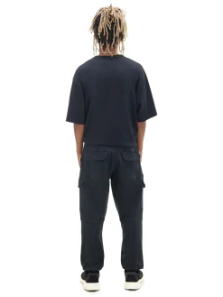 Czarne joggery cargo