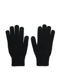 Czarne rękawiczki z napisami