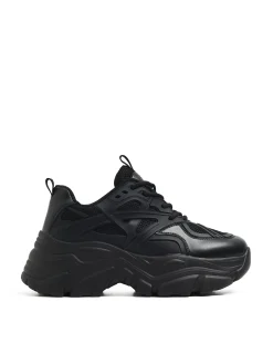 Czarne sneakersy chunky