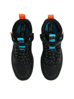 Czarne sneakersy za kostkę