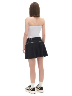 Czarne spódnico-szorty