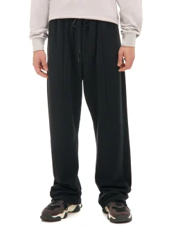 Czarne spodnie dresowe z zatrzaskami
