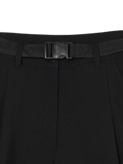 Czarne spodnie kuloty z wiskozą