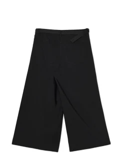 Czarne spodnie kuloty z wiskozą