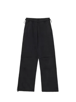 Czarne spodnie parachute