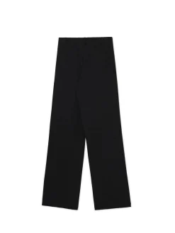 Czarne spodnie z wysokim stanem