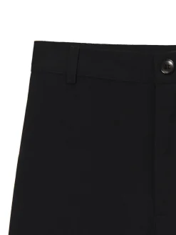 Czarne spodnie z wysokim stanem