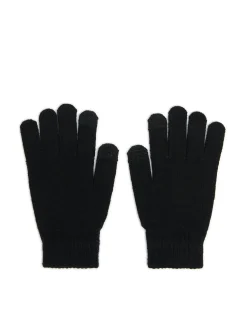 Czarne zimowe rękawiczki