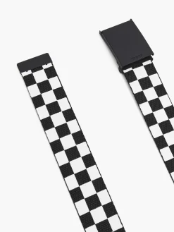 Czarno-biały pasek do spodni